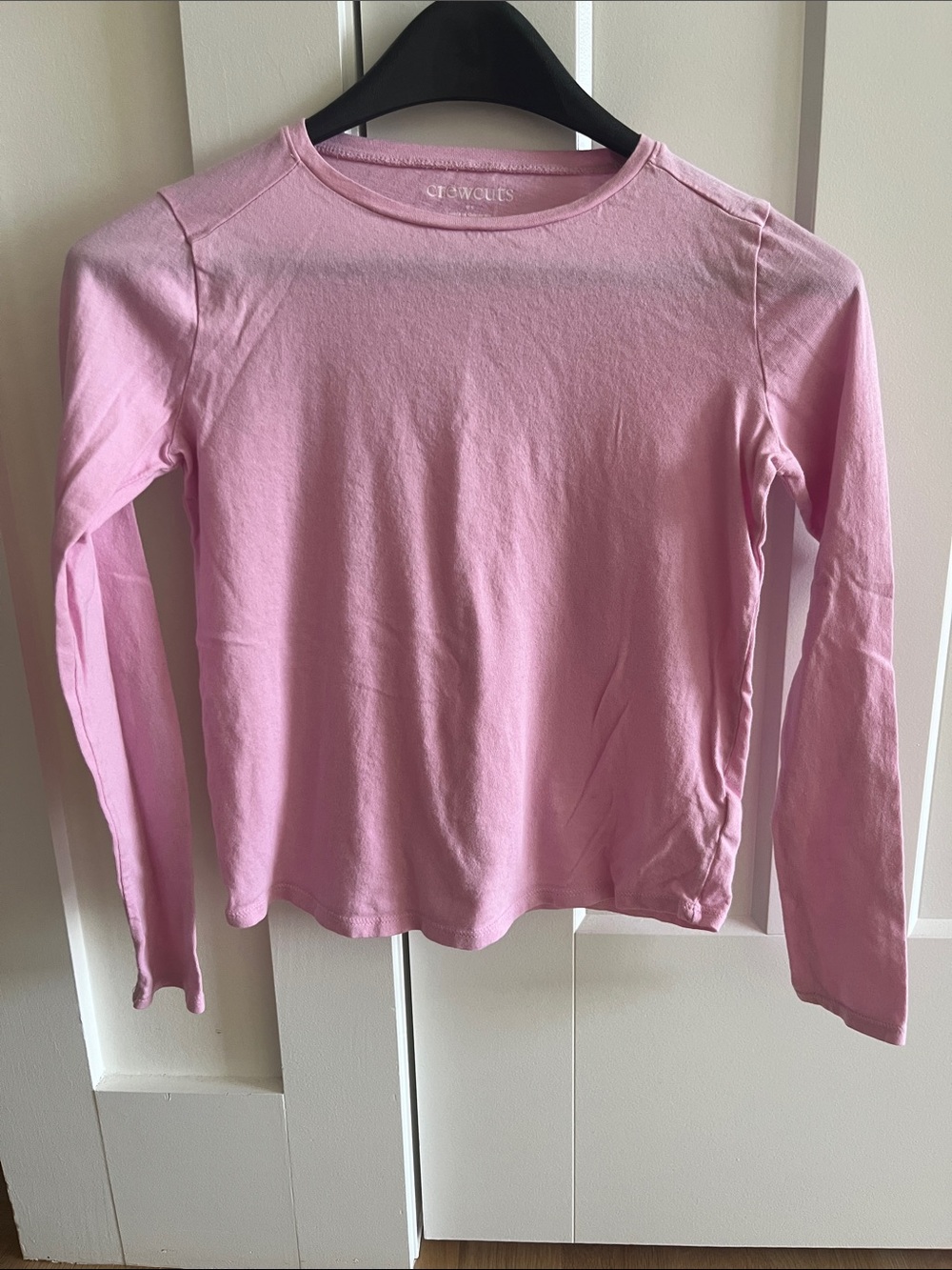 Crewcuts Long-Sleeve Light Pink Tee